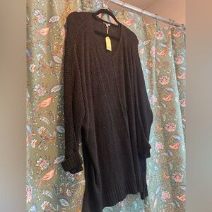 JODIFL Black V-Neck Women's Sweater